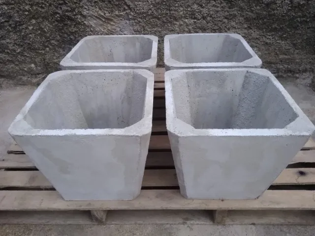 4 Vasos de Cimento para Plantas