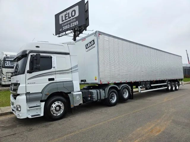 Mb Axor 2036 6x2 An9 19 Aut Teto Alto + Baú Nostra Ano 25 0km 30 plts 15.40 x 2.90 S/pneus - Foto 4
