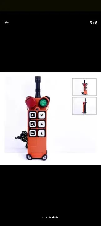 Controle sem fio para ponte rolante guindaste 8 botões 