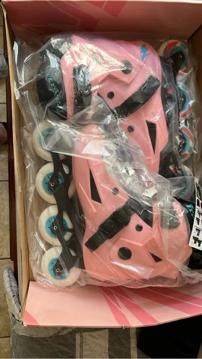 Patins inline freestyle Traxart n40/41 rosa - Foto 3