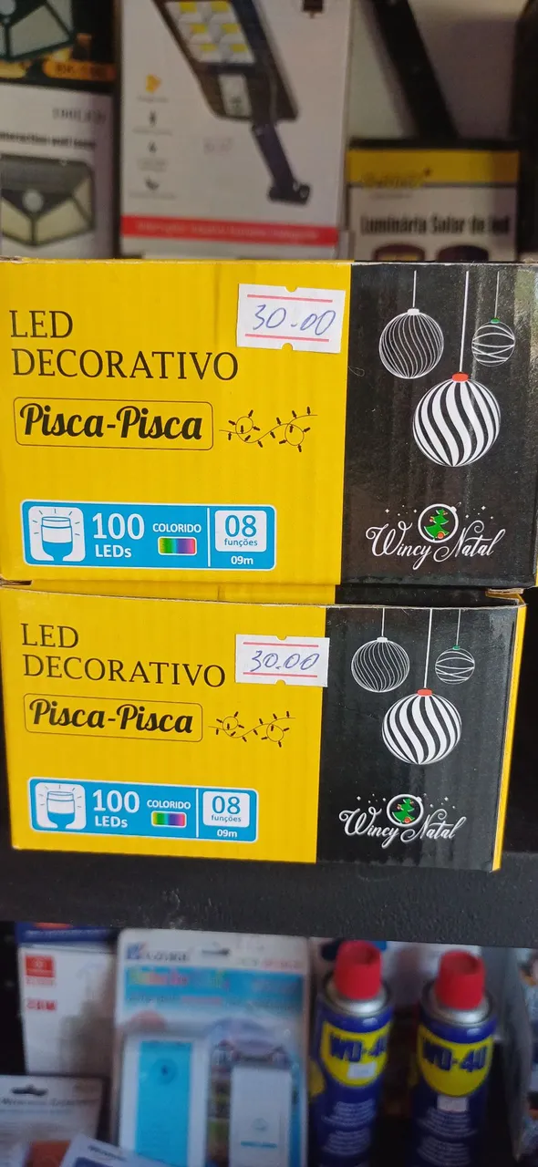 Pisca Pisca LED Decorativo 100 LEDs Colorido 8 Funções