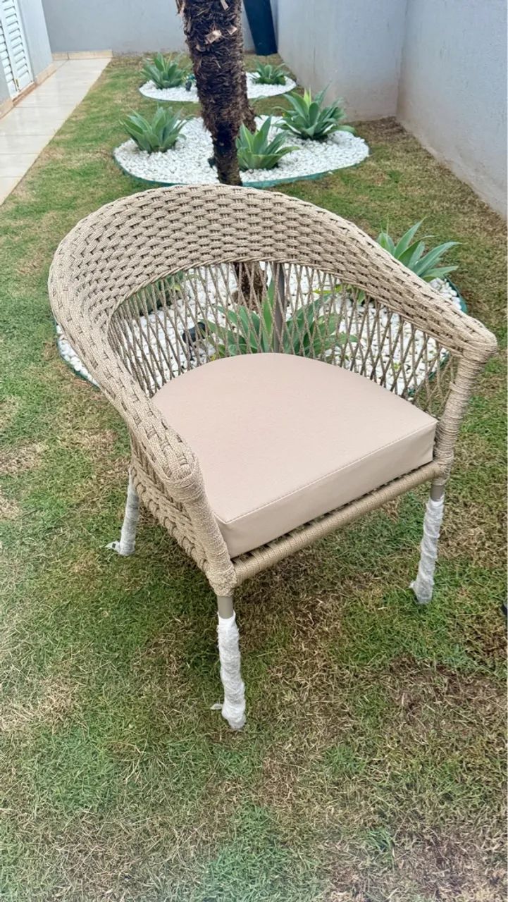 Poltrona de corda nautica para Jardim ou Varanda - Foto 4