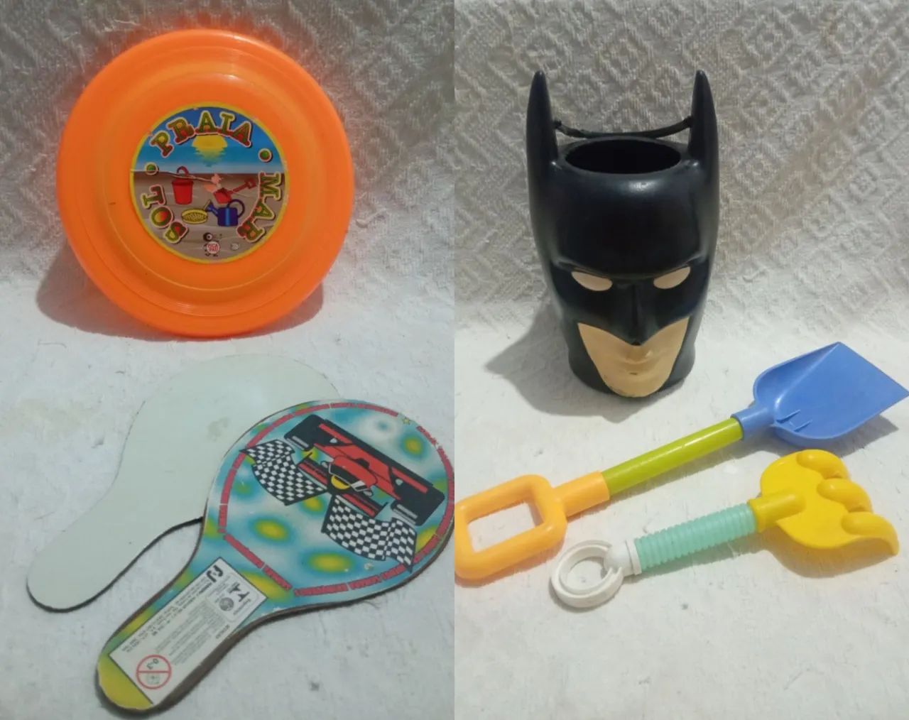 Brinquedos de praia batman