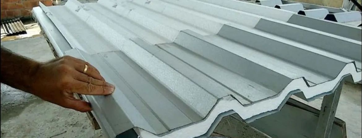 telha termo acustica sanduiche 3cm o metro 119,90 a vista 