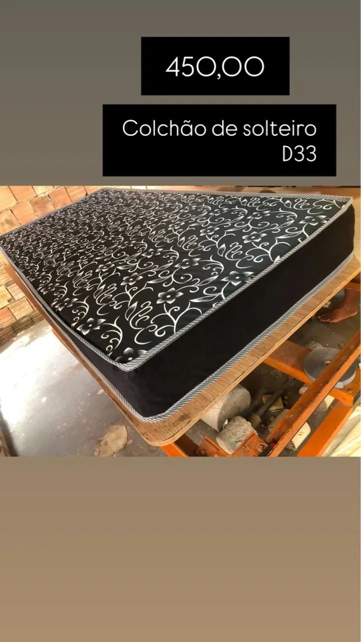 Colchão de Solteiro D33 ENTREGAMOS K 