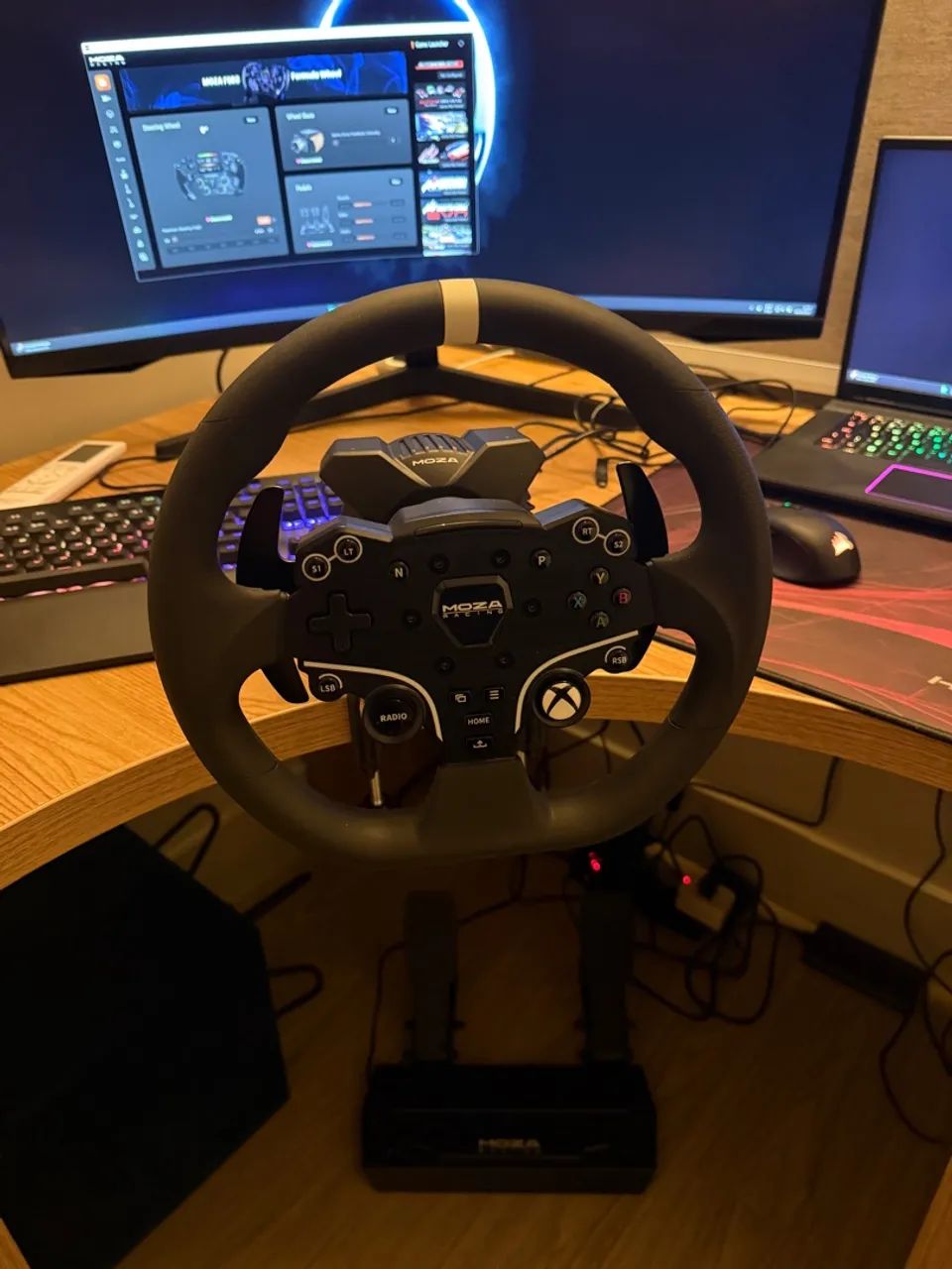 VOLANTE MOZA R3 para PC e XBOX - simulador