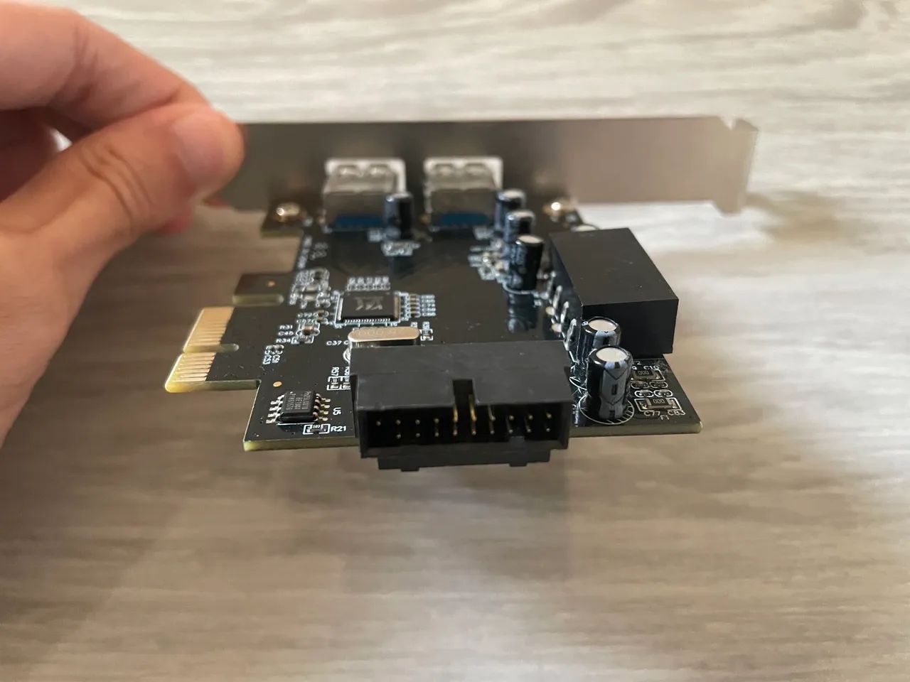 Placa PCI-E 2 Portas USB 3.0 + Conector 19 Pinos - DEX DP-23 - Foto 4