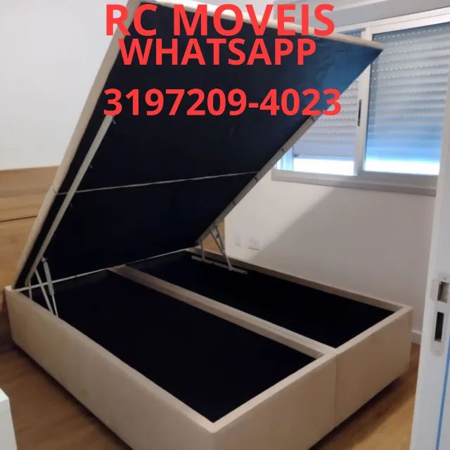 Box Baú Super King Bipartido RC Móveis 1.93x2.03