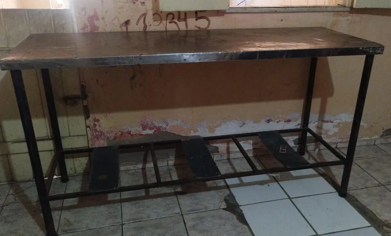 Mesa de aço inox para trabalho