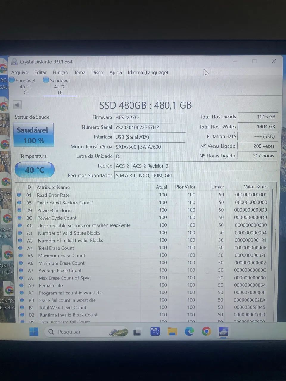 SSD 500GB ( FUNCIONANDO ) - Foto 3