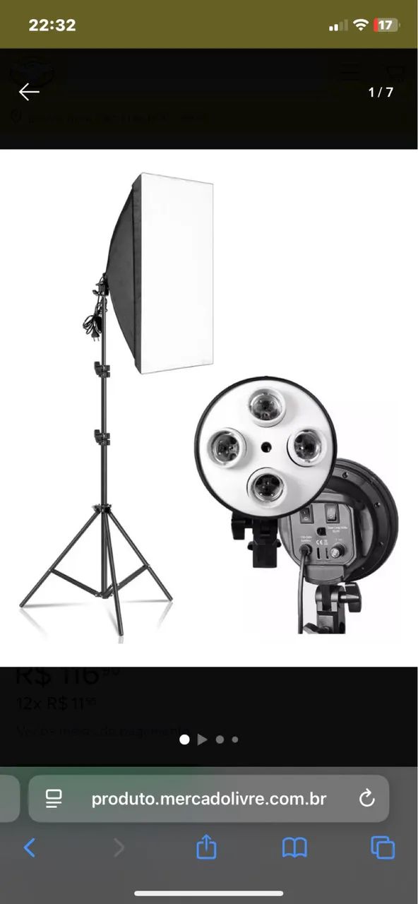 Soft Box 4 Lâmpadas Fotografia