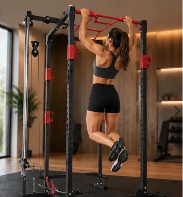 Gaiola Rack Exercit c/ Monocross Polia Simples para Anilhas EG-80 - Foto 2