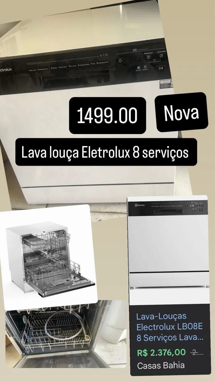 Lava louça Eletrolux 8 serviços 