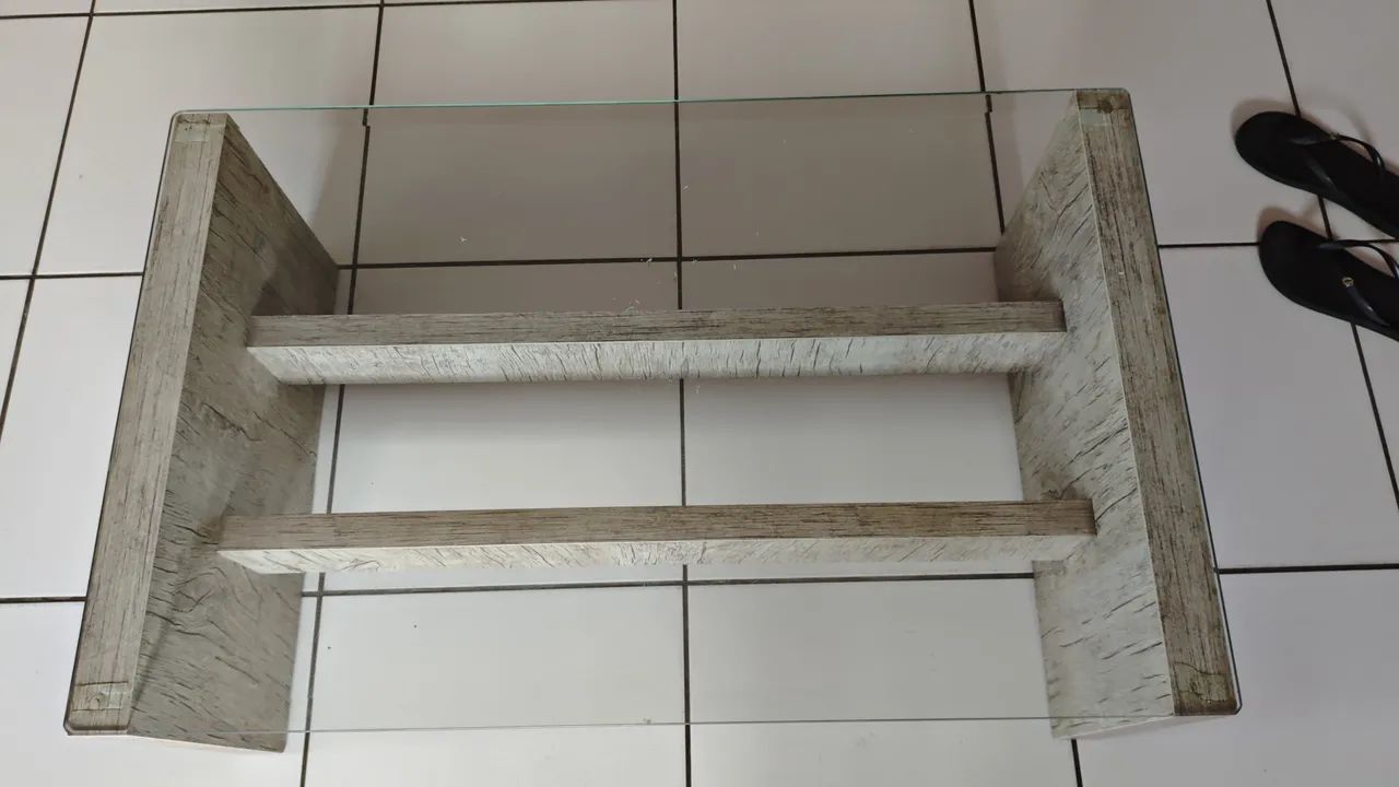 Conjunto de mesa lateral e mesa de centro - Foto 3