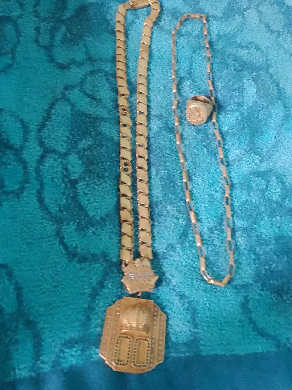 Cordão conjunto moeda antiga - Foto 4