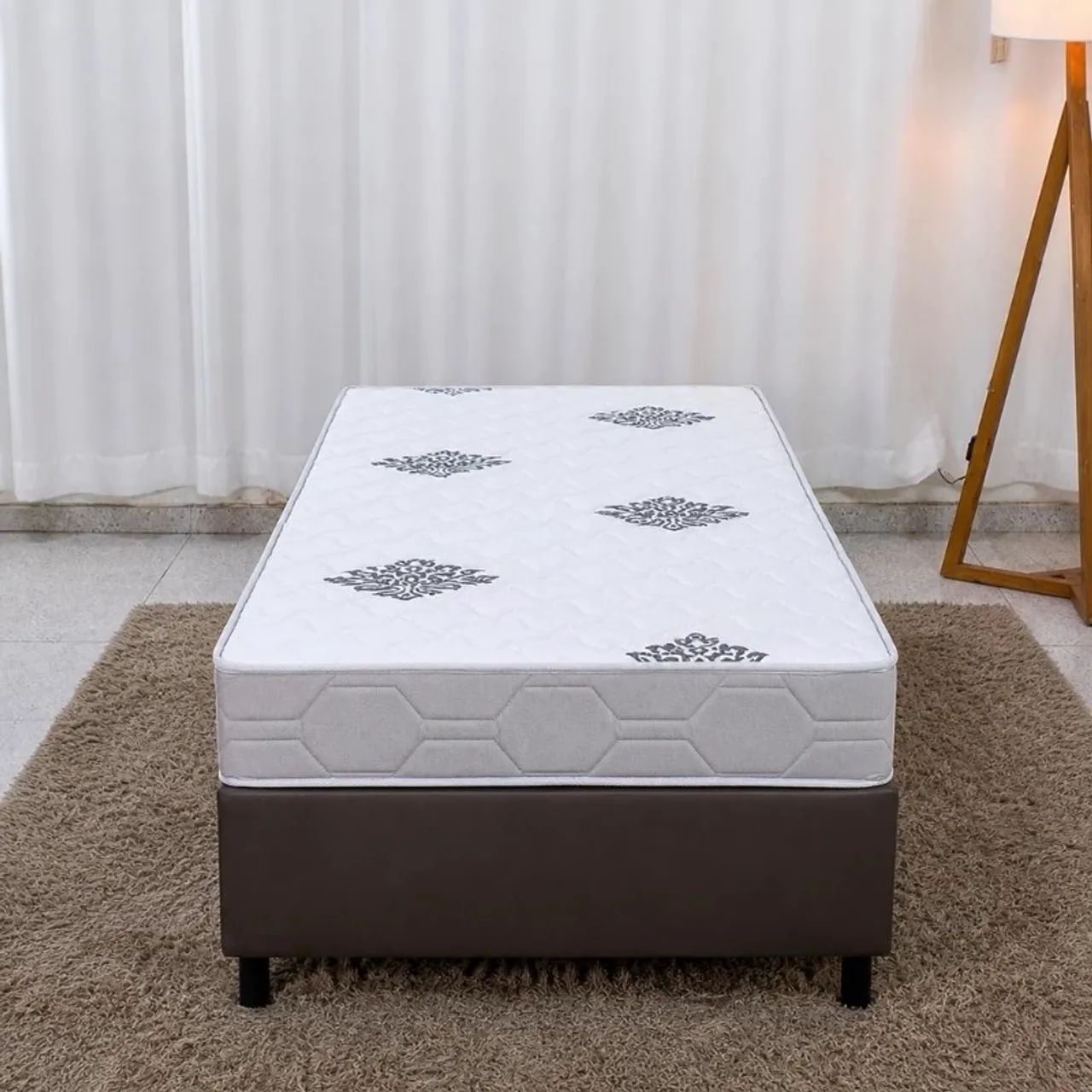 Colchão Solteiro Confort Premium Ortopédico D28  + Box Solteiro