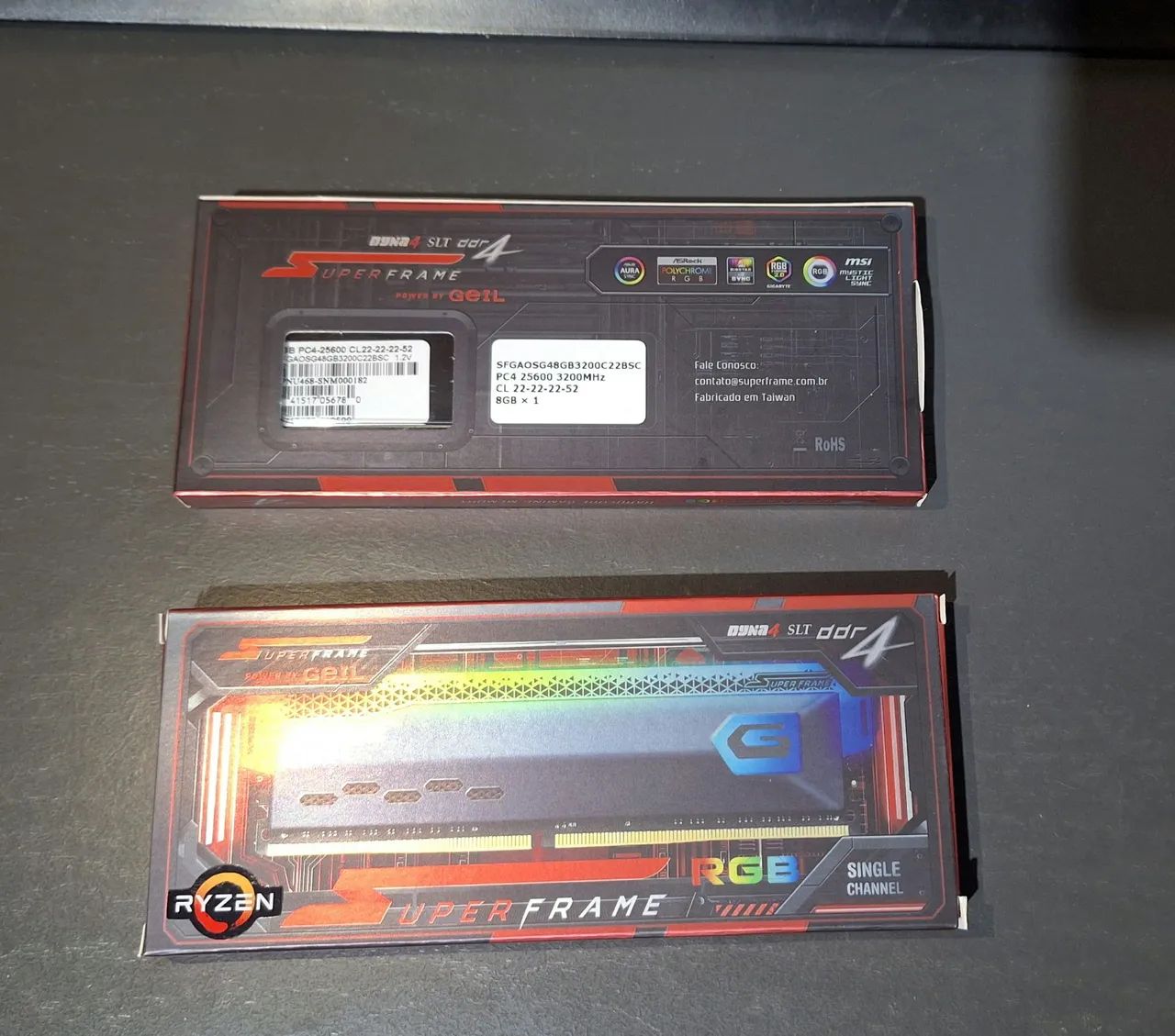 Memória RAM 16GB 3200MHZ (2x8GB de RAM) SuperFrame Usada