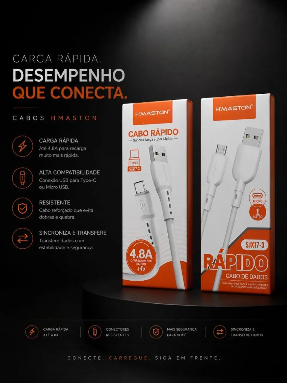 Promoção 2 cabos H'Maston 