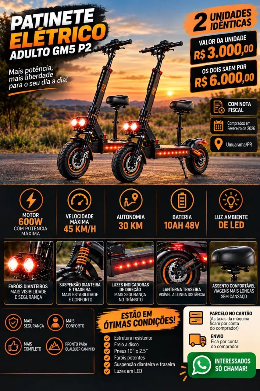 PATINETE ELETRICO GM5 P2