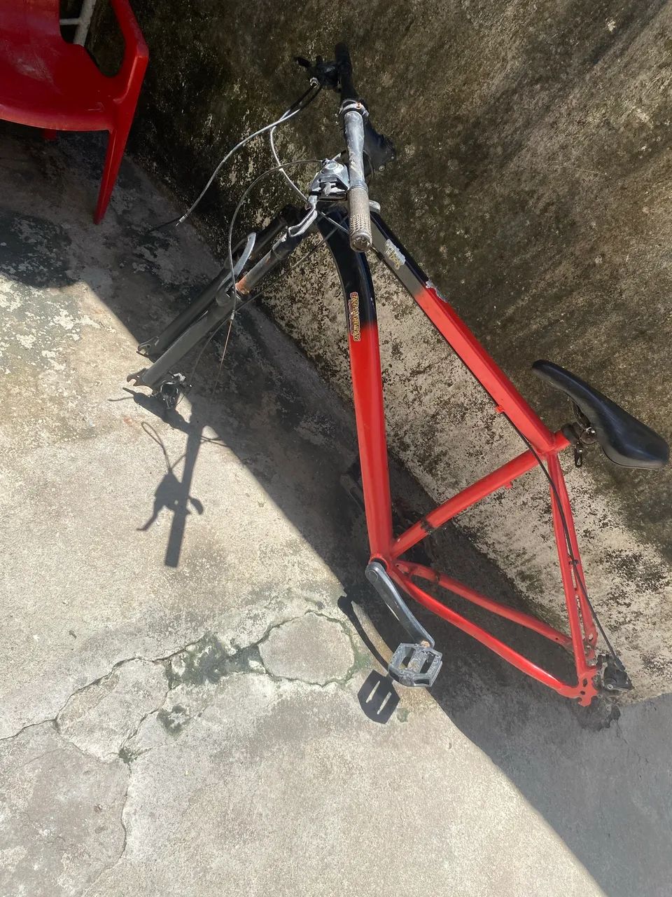 Quadro de Bicicleta Aro 29 Vermelho - Completo com Garfo e Componentes - Foto 2