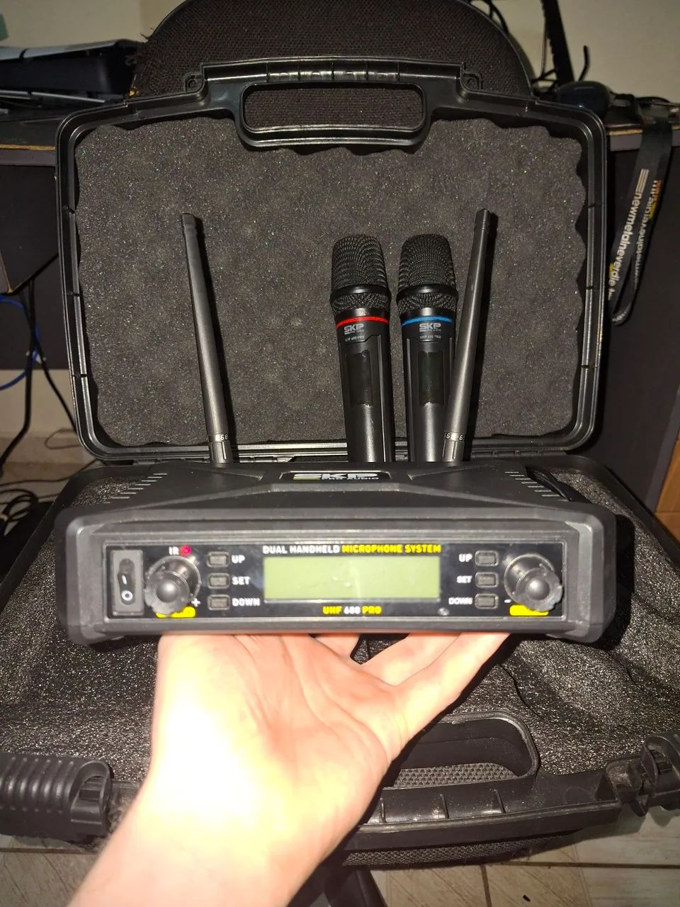 MICROFONE SEM FIO SKP 600 PRO - Foto 2