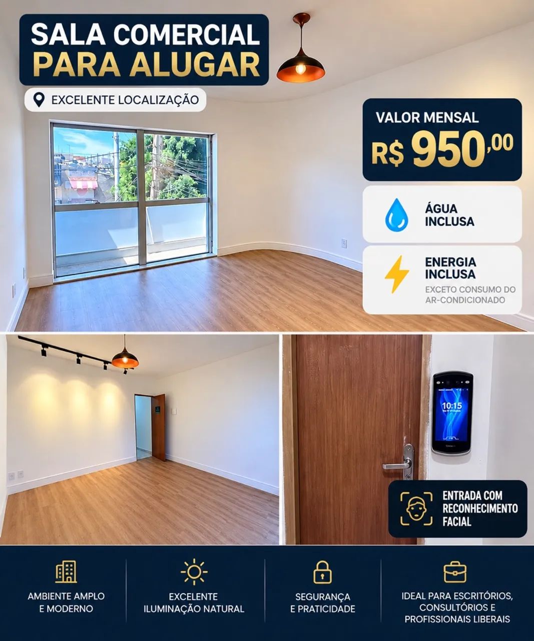 Alugo sala comercial no centro ocidental 
