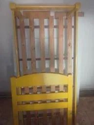 Cama amarelo ouro 43- *