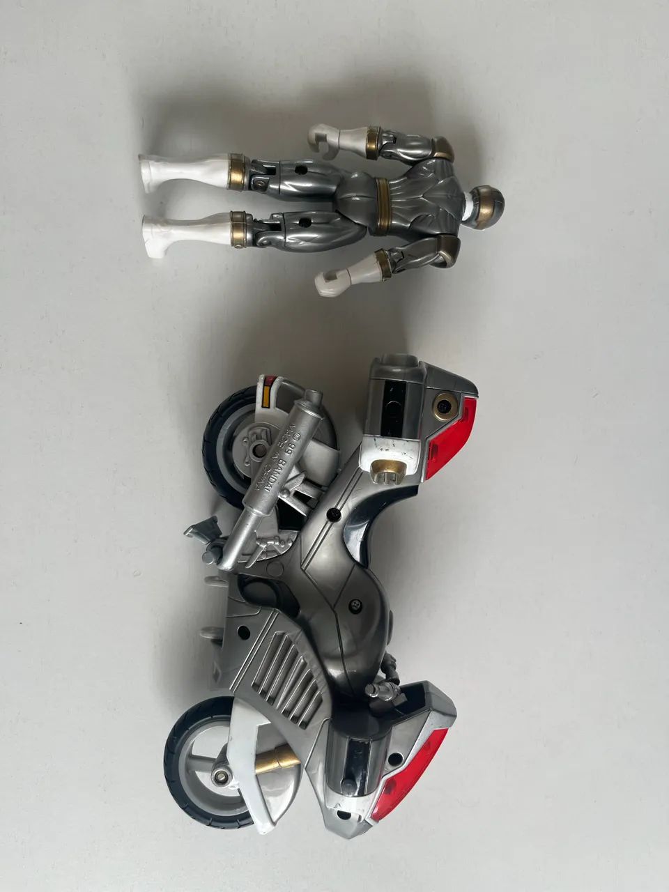 Power rangers Prata boneco e moto Resgate  - Foto 2