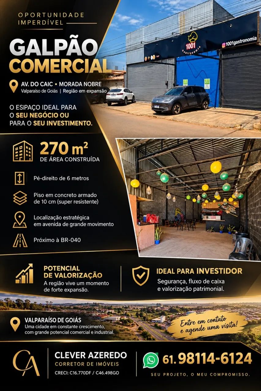 GALPÃO PRÓXIMO A BR 040