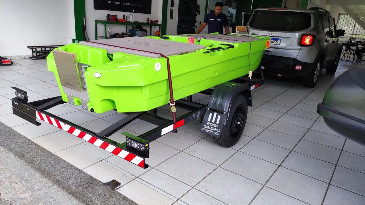 Milha boat completo ( carretinha, motor, customização) - Foto 6