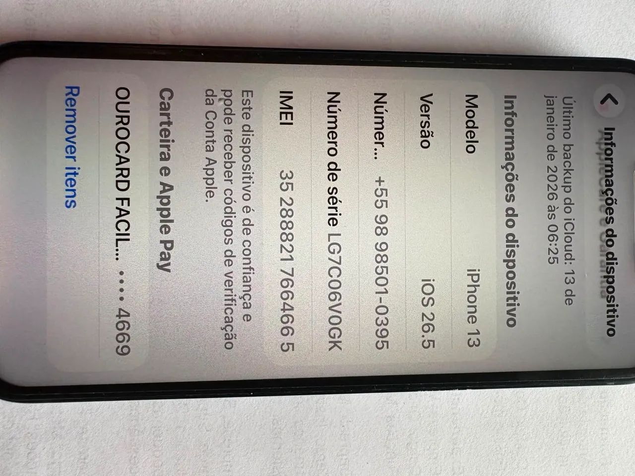 Vendo celular iPhone 13 tudo funcionando 1500,00 - Foto 4