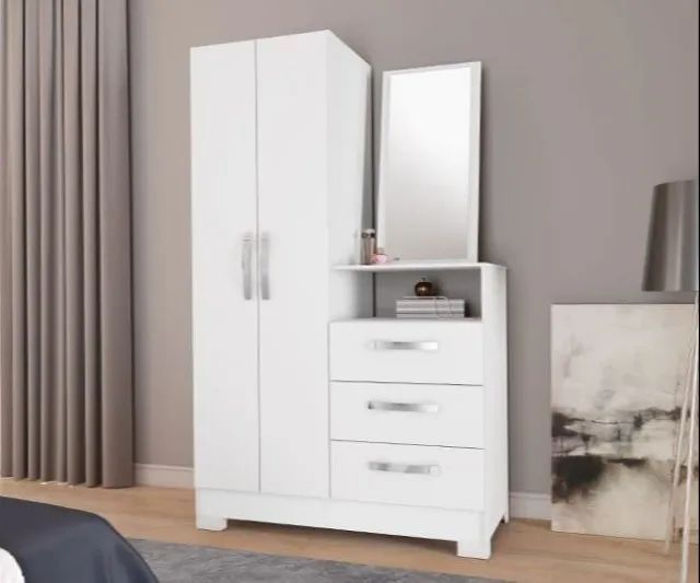 Cômoda NT 5165 2 Portas 3 Gavetas C/ Espelho (ENTREGA IMEDIATA) - Foto 2