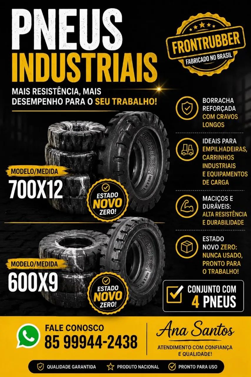 Pneu para empilhadeira novo zeroooo - Foto 4