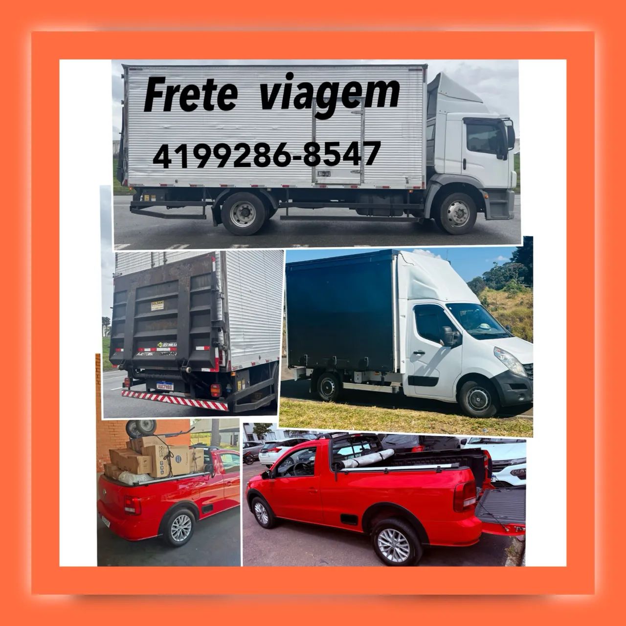 Plataforma elevado,temos caminhão completo,Van,saveiro FRETE E VIAGEM 