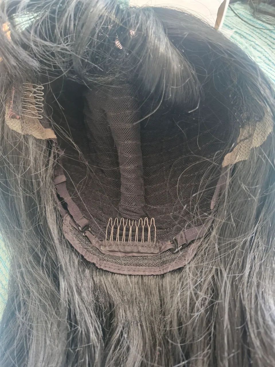 Peruca Lance cabelo preto longo - Foto 5