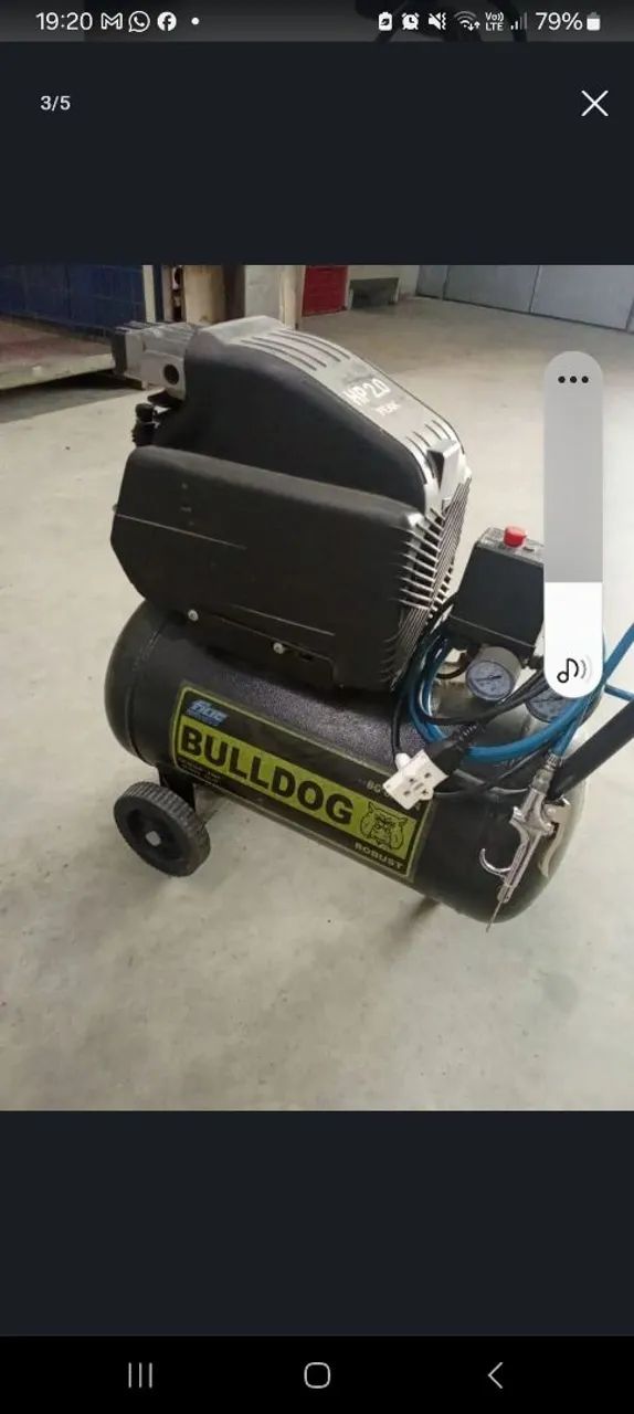 Compressor de Ar Fiac Bulldog Robust 2,0 HP - Funcionando Perfeitamente - Foto 2