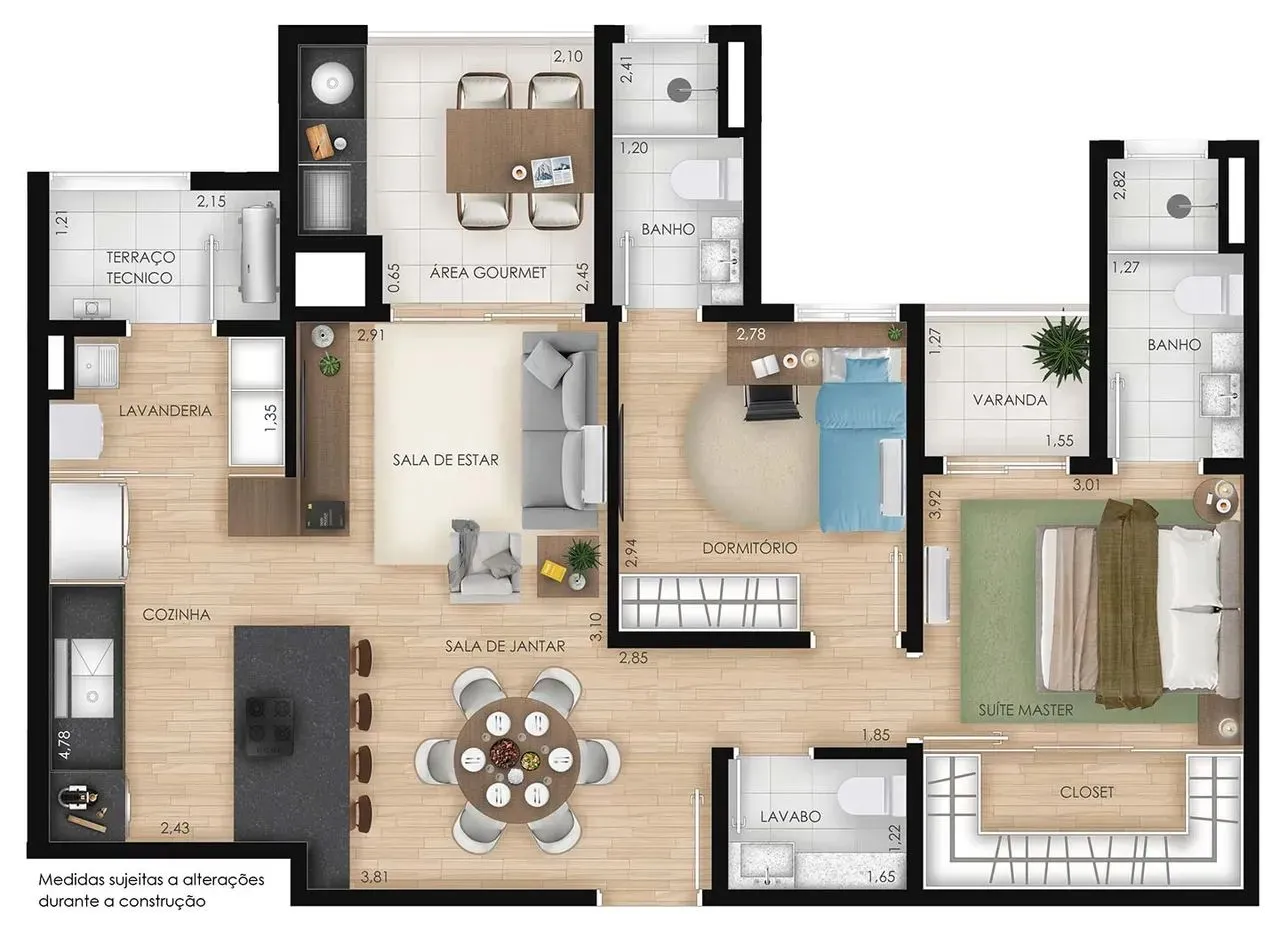 PLANTA 82m²