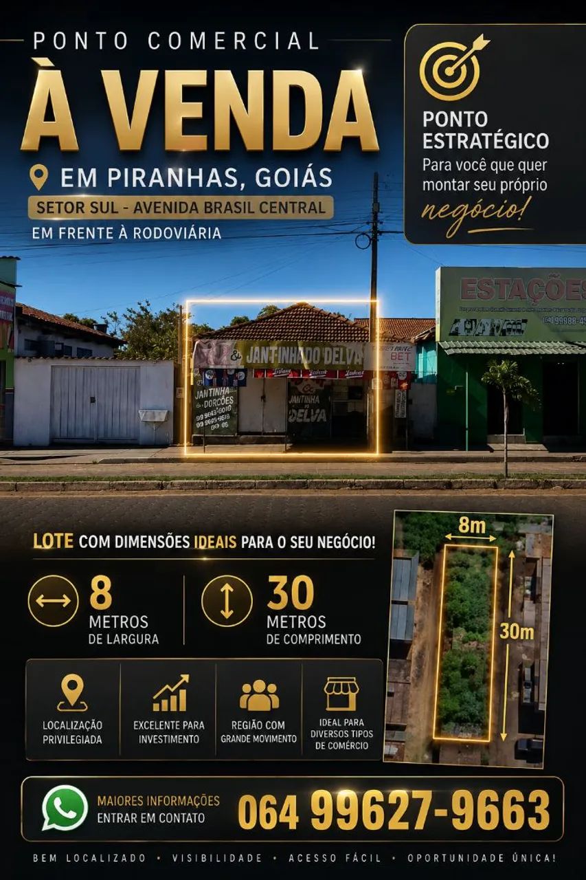 Ponto comercial a venda em Piranhas-GO 