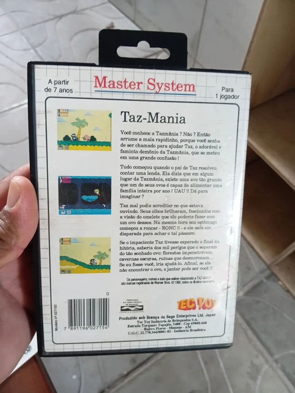 Jogo Master System Taz Mania  - Foto 2