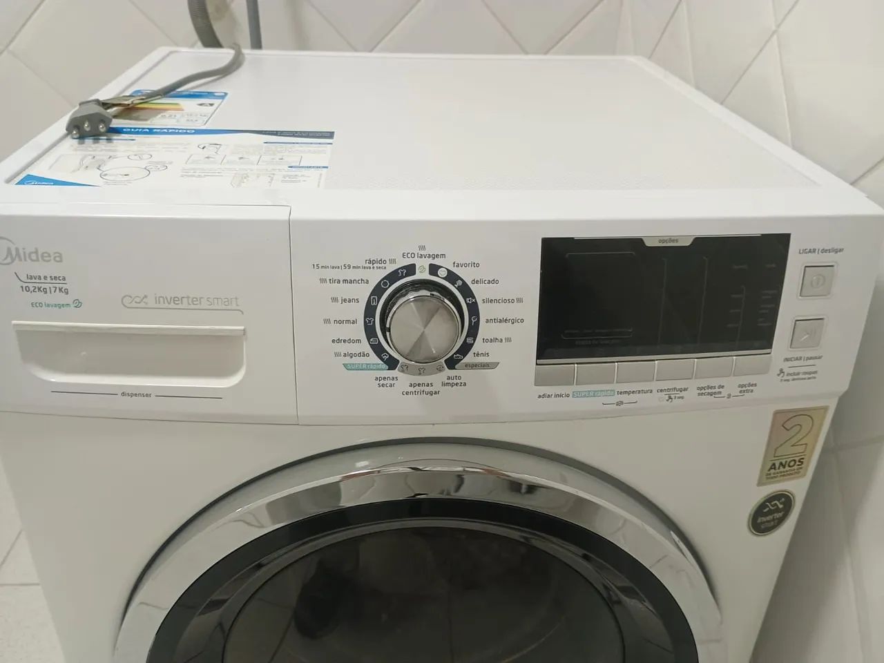 Lava e Seca Midea 10,2 kg 127V Usada - Foto 5