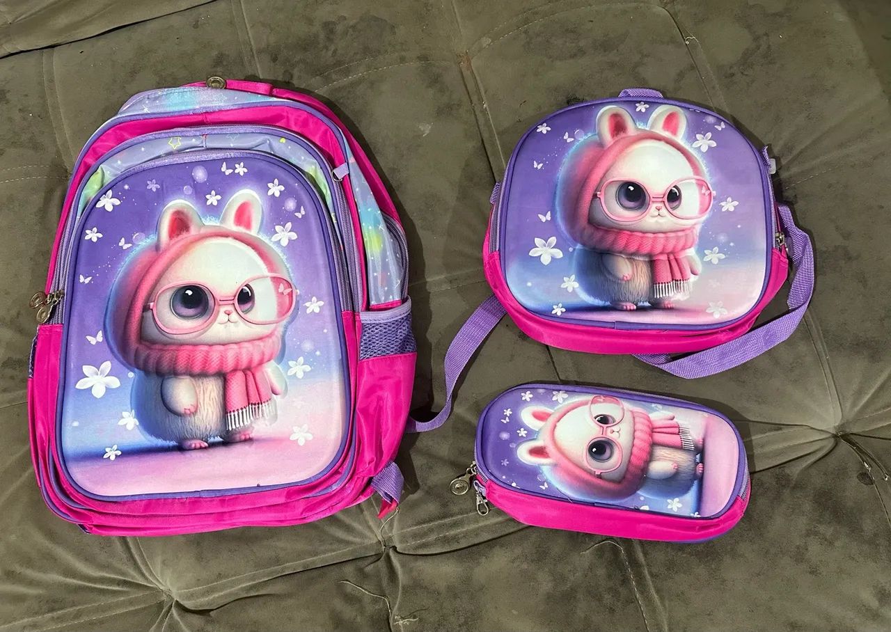 Conjunto Mochila - Merendeira - Estojo - Foto 3