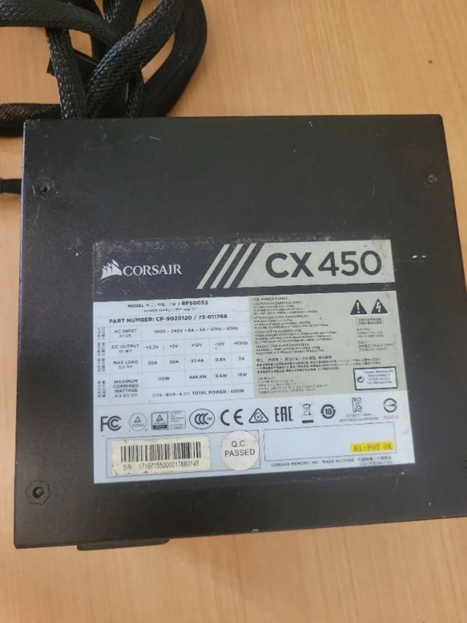 Fonte Corsair CX450 - Foto 4