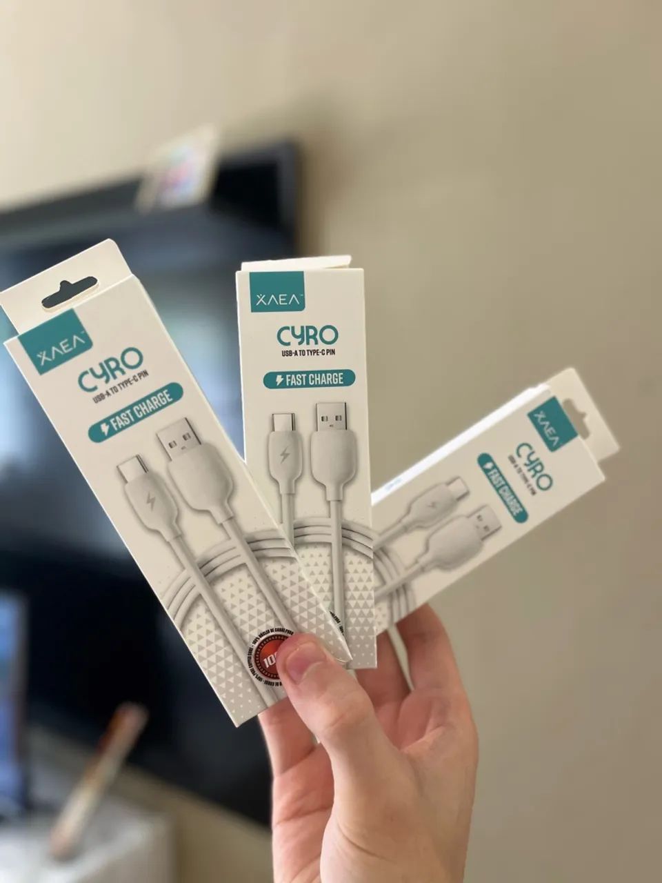 9 cabos usb a - tipo c