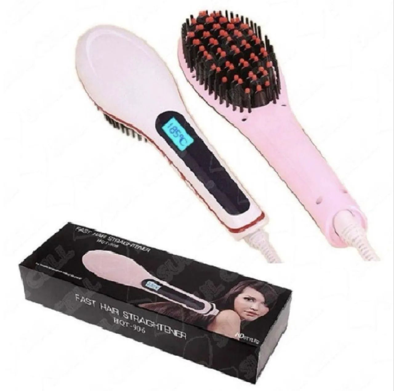 Escova alisadora Fast Hair Straightener HQT-906, prática e eficiente para alisar e modelar - Foto 3