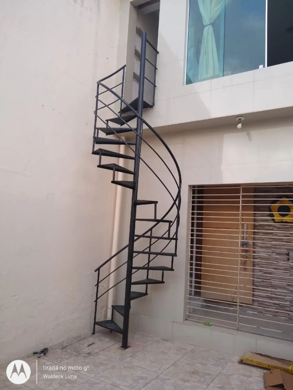 Escada em ferro caracol e reta - Foto 4