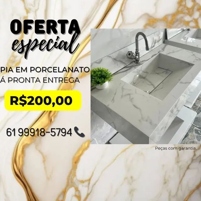 Pia de porcelanato  - Foto 3