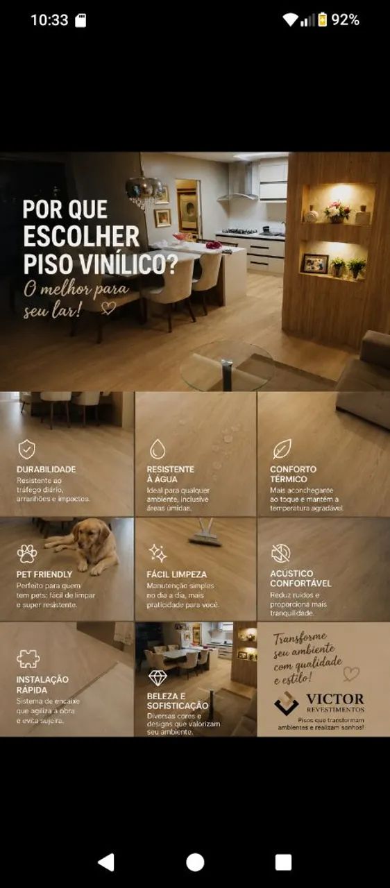 Pisos vinilicos, laminados e rodapés. - Foto 2