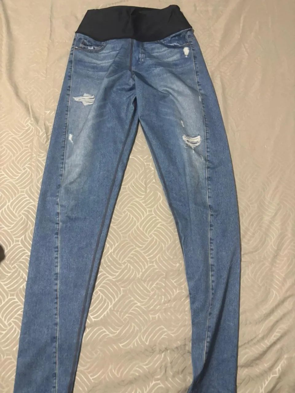 Legging Live jeans , com design moderno e confortável tam P.