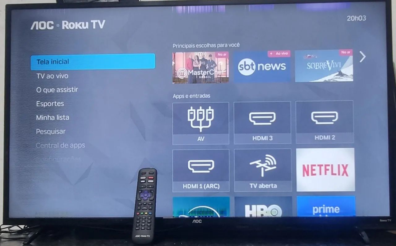 Tv AOC smart 43 polegadas, com defeito  - Foto 4
