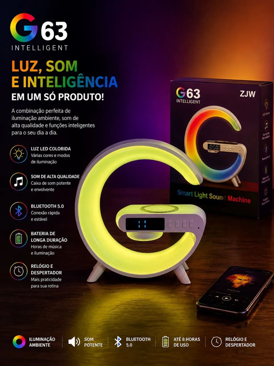 Luminária smart 